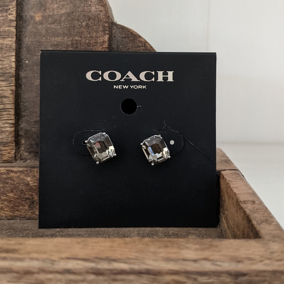 Coach Jewelry - Coach Crystal Stud Earrings